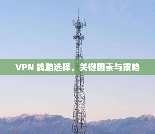 VPN 线路选择,关键因素与策略 VPN 线路选择,关键因素与策略
