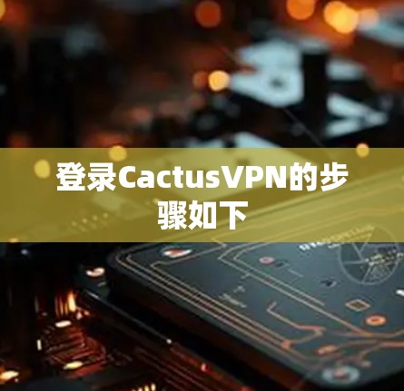 登录CactusVPN的步骤如下