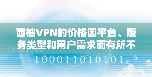 西柚VPN的价格因平台、服务类型和用户需求而有所不同。以下是一些常见的价格区间