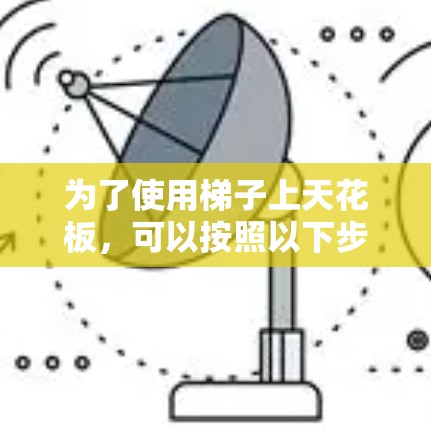 为了使用梯子上天花板，可以按照以下步骤进行