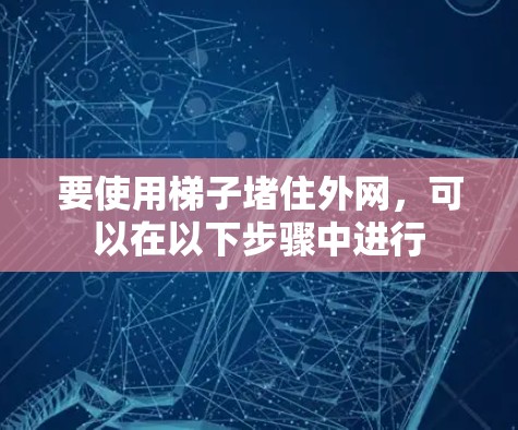 要使用梯子堵住外网，可以在以下步骤中进行