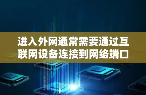 进入外网通常需要通过互联网设备连接到网络端口。以下是一些步骤，帮助您使用梯子进入外网