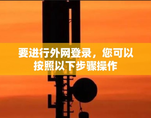 要进行外网登录，您可以按照以下步骤操作