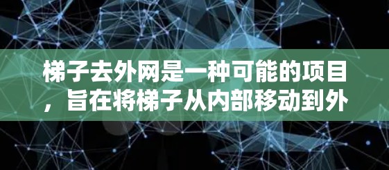 梯子去外网是一种可能的项目，旨在将梯子从内部移动到外部使用。以下是对该概念的详细分析和解释
