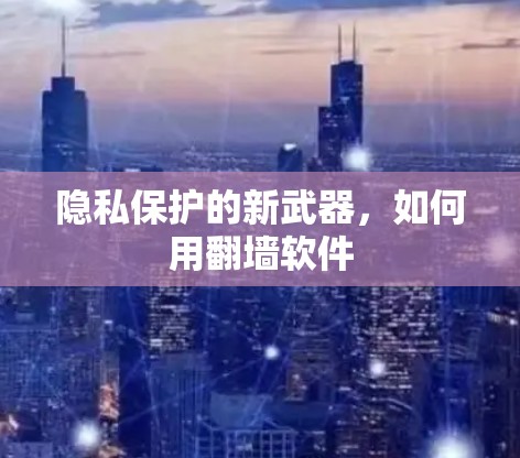 隐私保护的新武器，如何用翻墙软件