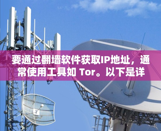 要通过翻墙软件获取IP地址，通常使用工具如 Tor。以下是详细的步骤和注意事项
