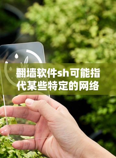 翻墙软件sh可能指代某些特定的网络翻墙工具或软件包。以下是一些可能的解释