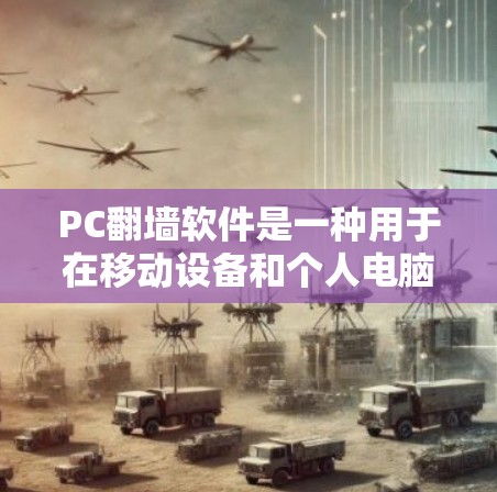 PC翻墙软件是一种用于在移动设备和个人电脑之间交换数据和资源的软件。这些软件通常用于移动互联网的接入，如微信、QQ、支付宝等，允许用户从手机上访问PC端的网络服务，或者在手机上查看手机上的网页