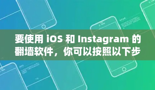 要使用 iOS 和 Instagram 的翻墙软件，你可以按照以下步骤操作