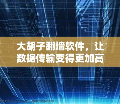 大胡子翻墙软件，让数据传输变得更加高效