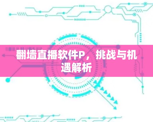 翻墙直播软件P，挑战与机遇解析