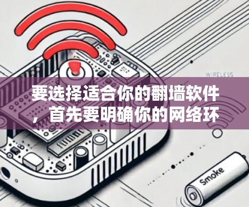要选择适合你的翻墙软件，首先要明确你的网络环境和需求。以下是一步步的建议