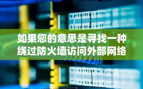如果您的意思是寻找一种绕过防火墙访问外部网络的软件，那么以下是一些常见的方式