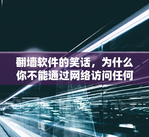 翻墙软件的笑话，为什么你不能通过网络访问任何网站？