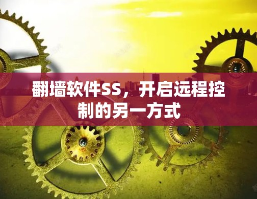 翻墙软件SS，开启远程控制的另一方式