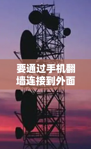 要通过手机翻墙连接到外面的网络，以下是详细的步骤和建议