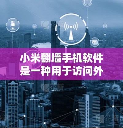 小米翻墙手机软件是一种用于访问外部网站的手机应用，旨在减少手机的网络使用时间和广告干扰。以下是该软件的详细介绍