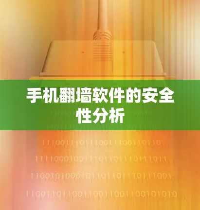 手机翻墙软件的安全性分析