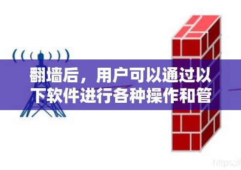 翻墙后，用户可以通过以下软件进行各种操作和管理，具体功能如下