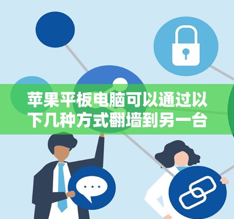 苹果平板电脑可以通过以下几种方式翻墙到另一台电脑，满足不同需求