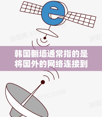 韩国翻墙通常指的是将国外的网络连接到中国的网络环境，这可能涉及流量控制、安全措施或其他技术问题。要解决这样的问题，通常需要使用特定的软件或工具来调整网络设置。以下是一些可能的解决方案