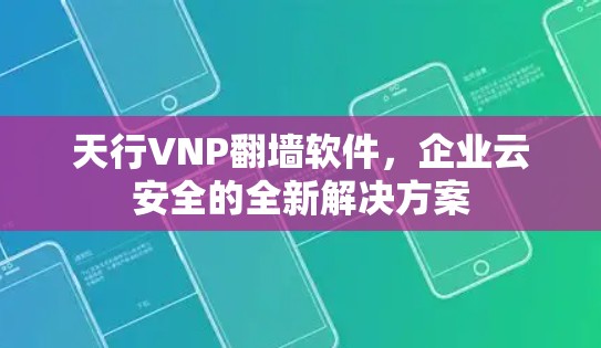 天行VNP翻墙软件，企业云安全的全新解决方案