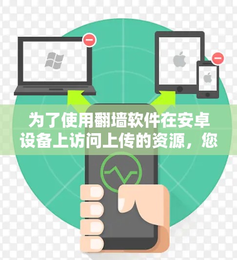 为了使用翻墙软件在安卓设备上访问上传的资源，您可以按照以下步骤操作