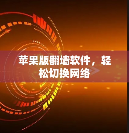 苹果版翻墙软件，轻松切换网络