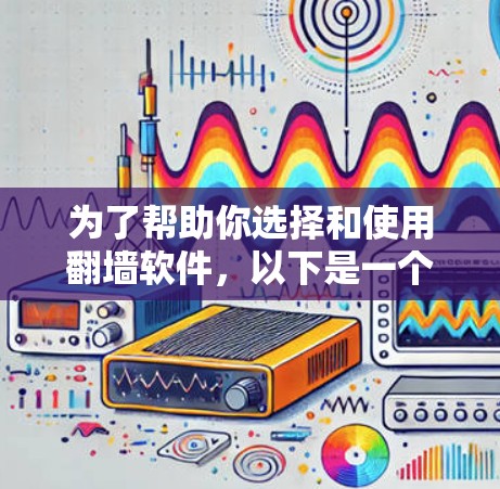 为了帮助你选择和使用翻墙软件，以下是一个分步骤的指南