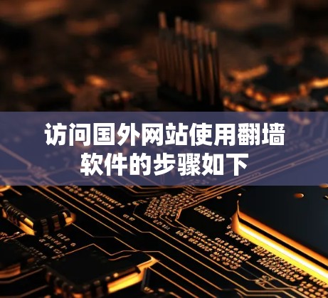 访问国外网站使用翻墙软件的步骤如下