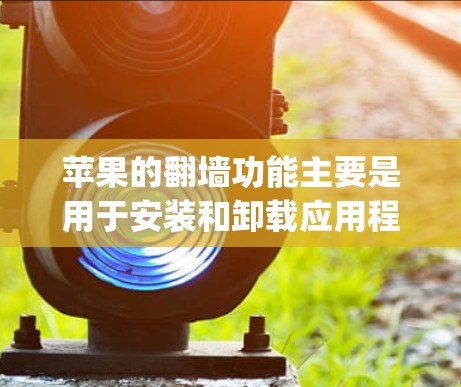 苹果的翻墙功能主要是用于安装和卸载应用程序，但并不是所有应用程序都可以在翻墙后运行。以下是一些适合在苹果翻墙后下载的软件推荐，帮助你继续在App Store中使用应用程序