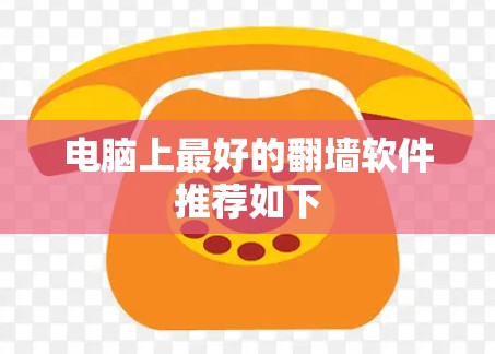 电脑上最好的翻墙软件推荐如下