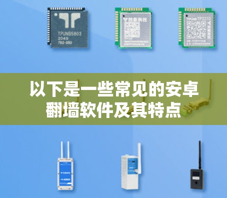 以下是一些常见的安卓翻墙软件及其特点