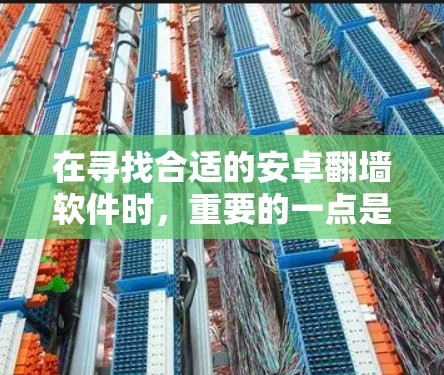 在寻找合适的安卓翻墙软件时，重要的一点是根据你的具体需求来选择。以下是一些常见的安卓翻墙软件及其特点，帮助你做出明智的选择