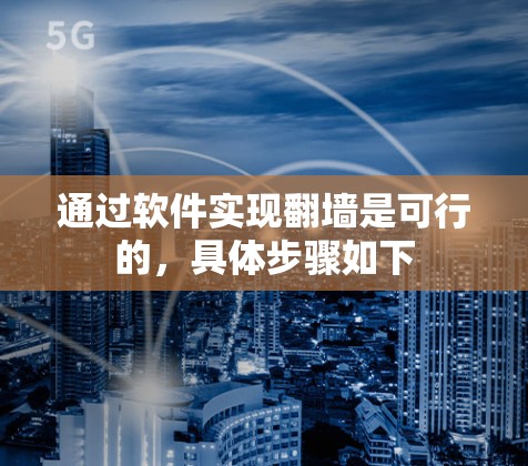 通过软件实现翻墙是可行的，具体步骤如下