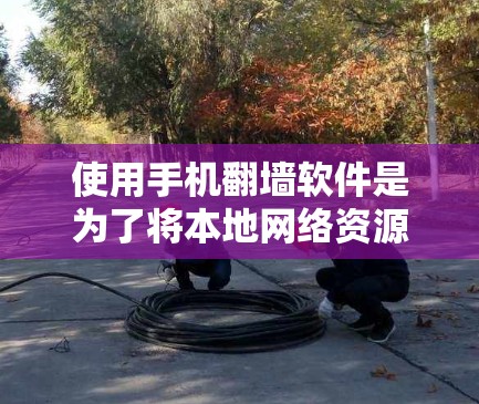 使用手机翻墙软件是为了将本地网络资源转移到云端服务器，以减少数据量和提高网络稳定性。以下是一些步骤和建议，帮助您更好地使用翻墙软件
