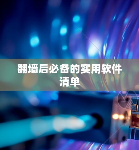 翻墙后必备的实用软件清单