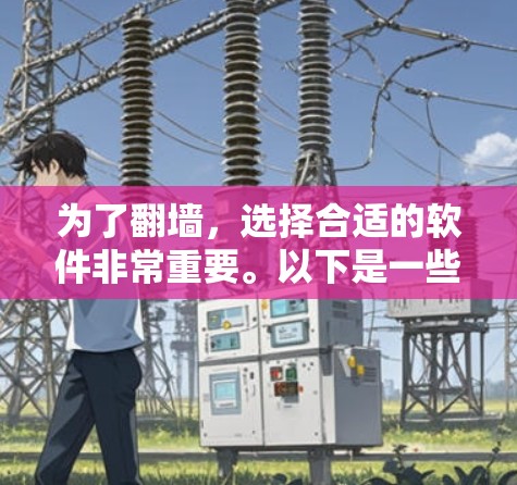 为了翻墙，选择合适的软件非常重要。以下是一些适合不同需求的翻墙工具