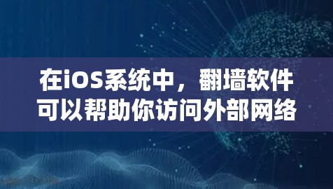 在iOS系统中，翻墙软件可以帮助你访问外部网络资源，但选择合适的翻墙软件需要考虑多个因素，如性能、兼容性和安全性。以下是一些常见的iOS翻墙软件推荐，供你参考