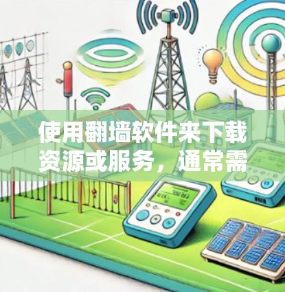 使用翻墙软件来下载资源或服务，通常需要通过VPN（Virtual Private Network）技术实现。以下是一些使用翻墙软件的步骤和常见问题