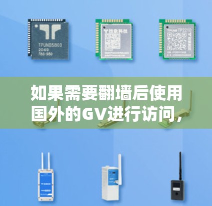 如果需要翻墙后使用国外的GV进行访问，可以尝试以下几种软件，这些软件通常支持国外网站的访问