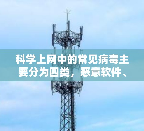 科学上网中的常见病毒主要分为四类，恶意软件、恶意域、恶意链接和钓鱼邮件。这些病毒通过多种传播途径感染科学上网的电脑，破坏网络连接和程序运行。以下是具体分析