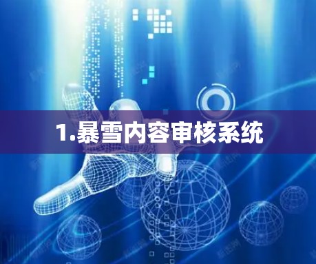 1.暴雪内容审核系统