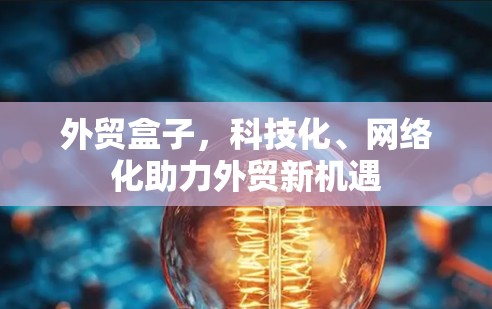 外贸盒子，科技化、网络化助力外贸新机遇