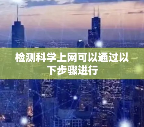 检测科学上网可以通过以下步骤进行