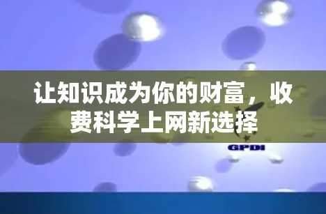 让知识成为你的财富，收费科学上网新选择
