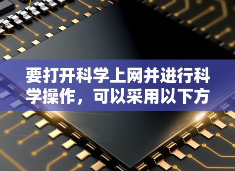 要打开科学上网并进行科学操作，可以采用以下方法