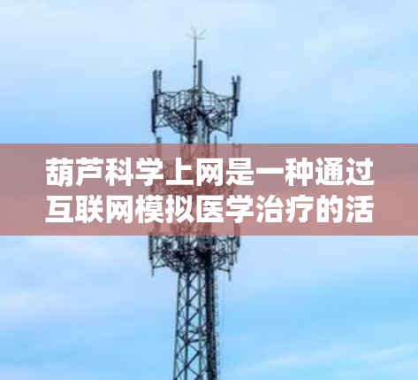 葫芦科学上网是一种通过互联网模拟医学治疗的活动，旨在提供便利和教育，同时涉及到法律、伦理和网络安全问题。以下是对此问题的详细分析和建议