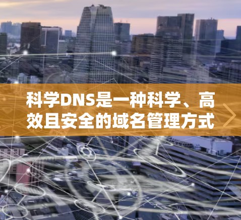 科学DNS是一种科学、高效且安全的域名管理方式，适合那些希望轻松、无广告地上网的用户